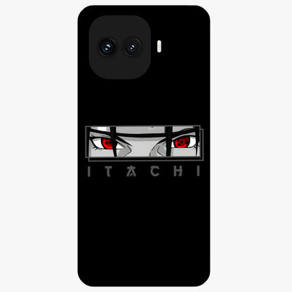 Scarlet Gaze Dominance Glass Case showing flat back view with striking red themed artwork and glossy glass finish.