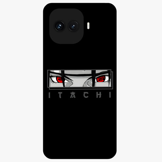 Scarlet Gaze Dominance Glass Case showing flat back view with striking red themed artwork and glossy glass finish.