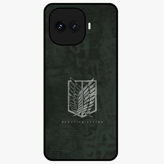 Wings Of Freedom Glass Case showing flat back view with symbolic wings artwork and glossy glass finish.
