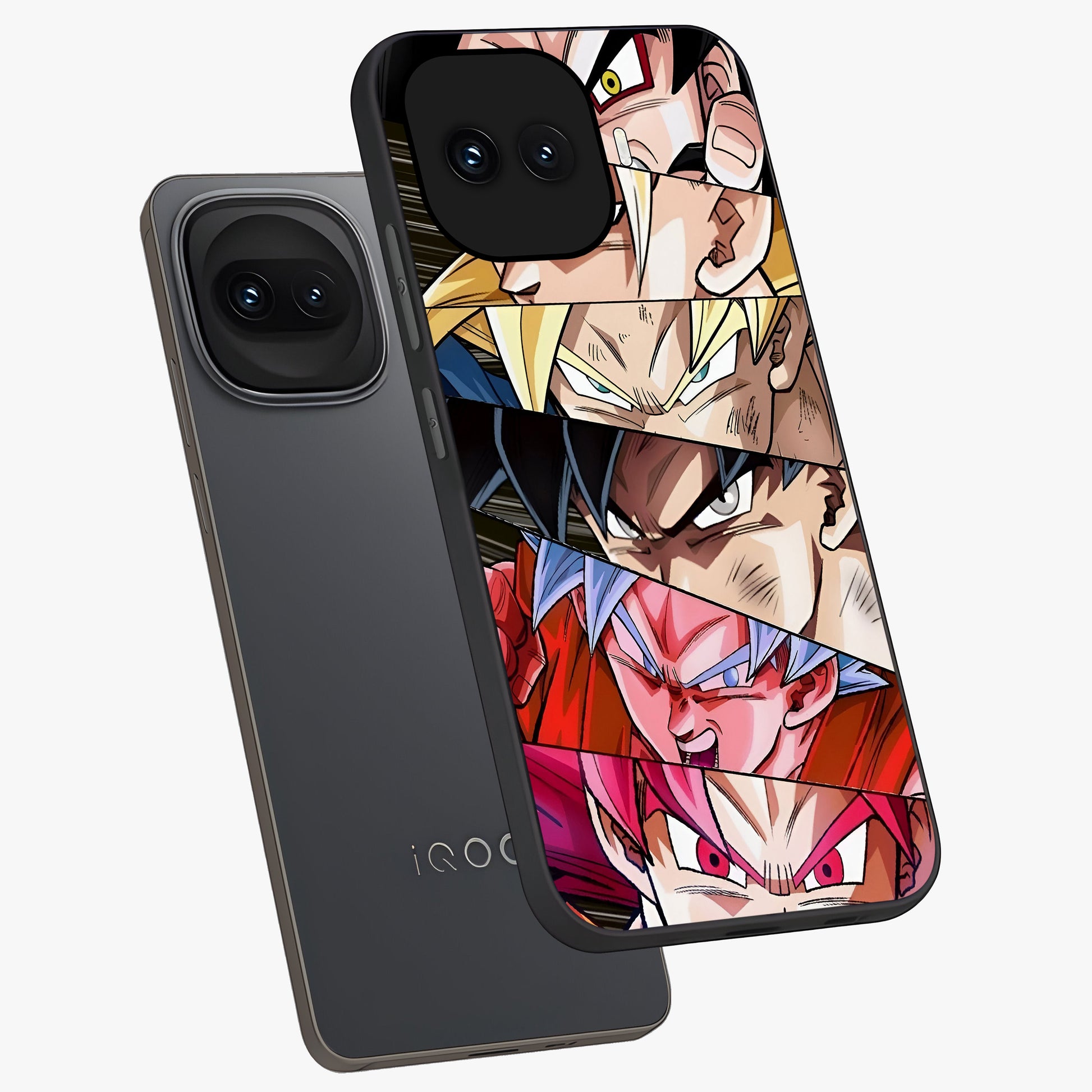 Anime Character Glass Case displayed in angled mockup highlighting colorful anime character illustration.