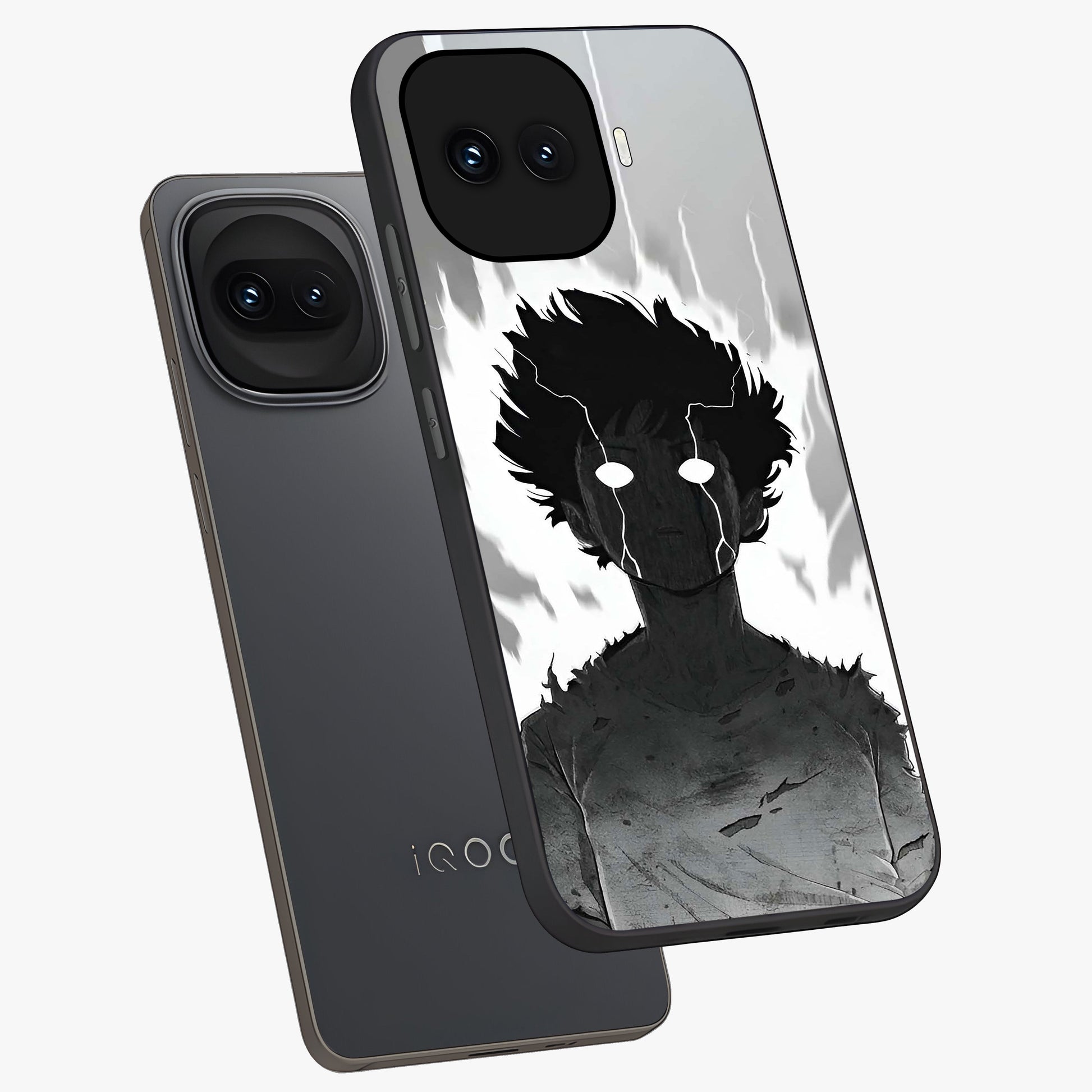 Awakened Inner Rage Glass Case displayed in angled mockup highlighting powerful graphic design and bold artistic theme.