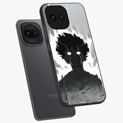 Awakened Inner Rage Glass Case displayed in angled mockup highlighting powerful graphic design and bold artistic theme.