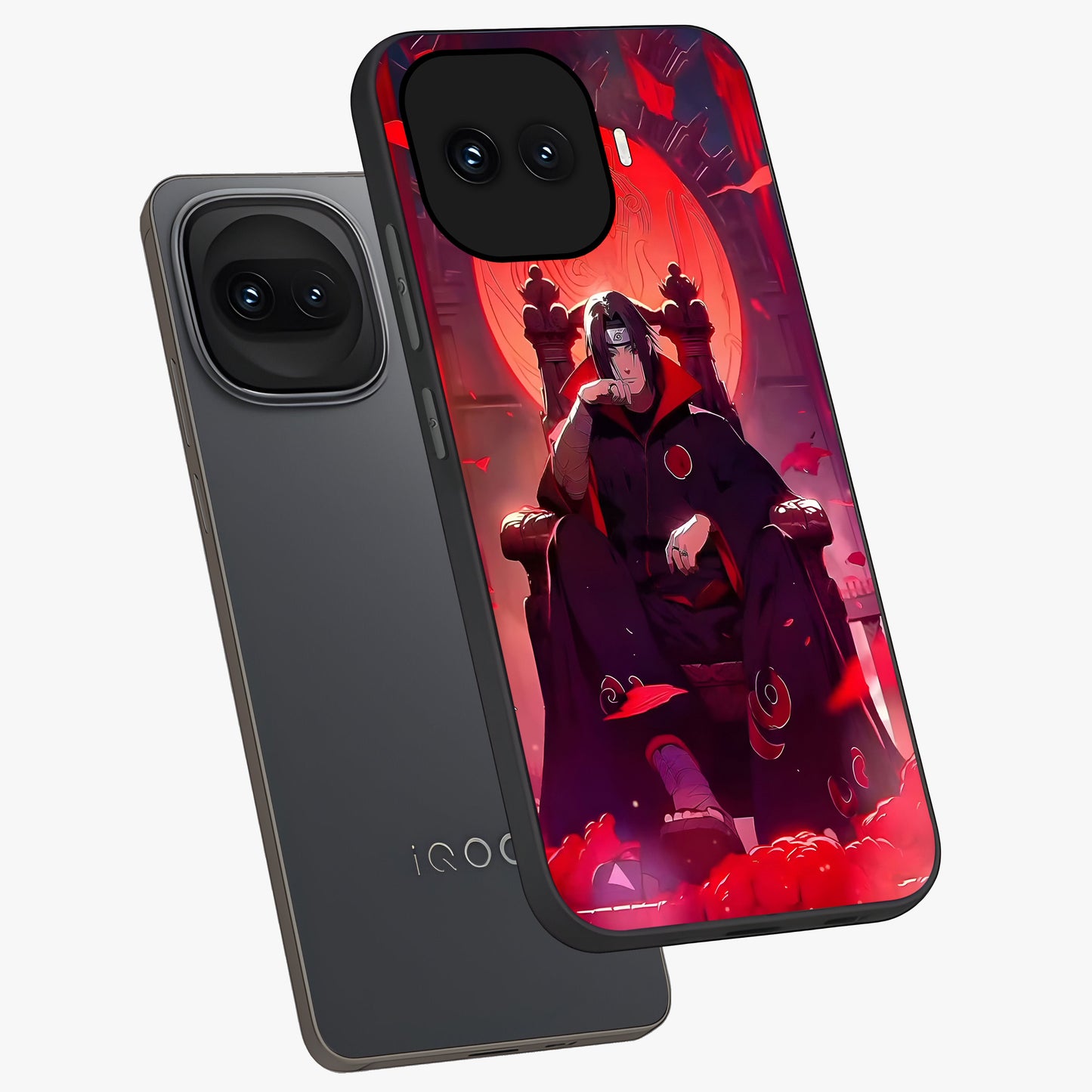 Blood Moon Sovereign Glass Case displayed in angled mockup highlighting dark celestial moon design and dramatic theme.