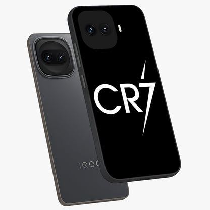 Cr7 Elite Strike Glass Case displayed in angled mockup highlighting powerful sports graphic with bold athletic theme.