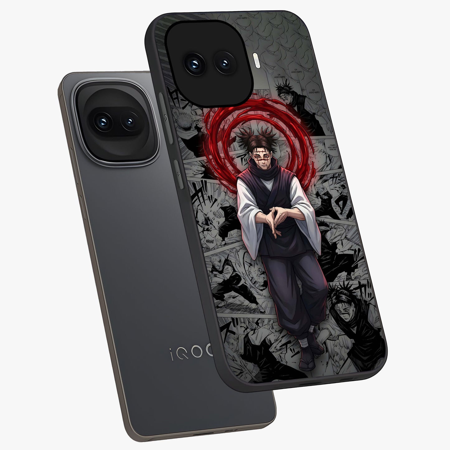 Cursed Ritual Ascension Glass Case displayed in angled mockup highlighting mystical ritual illustration with supernatural aesthetic.