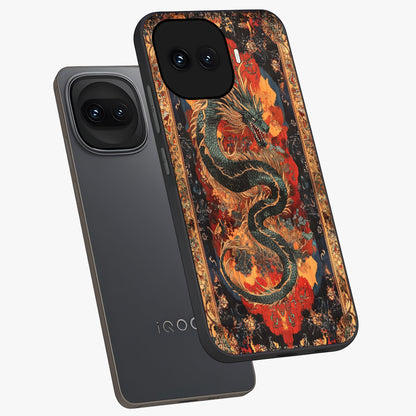 Inferno Dragon Soul Glass Case displayed in angled mockup highlighting powerful dragon illustration with inferno aesthetic.