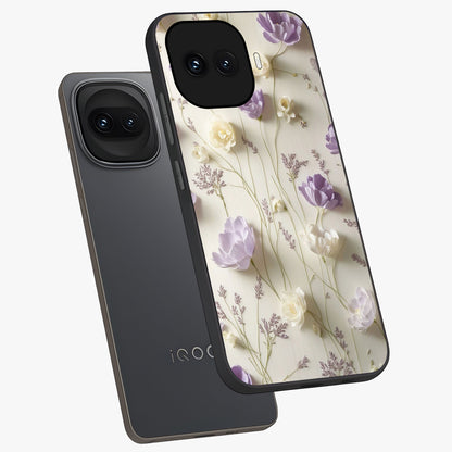 Lilac Breeze Harmony Glass Case displayed in angled mockup highlighting calm lilac breeze design with soothing aesthetic style.