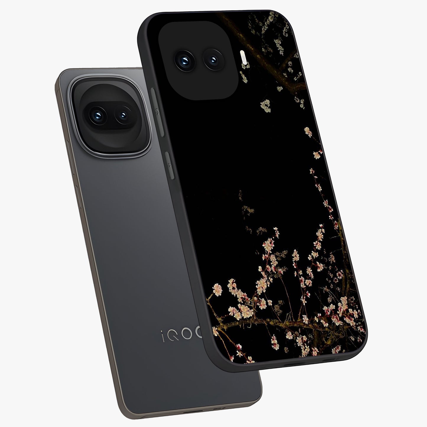 Petal Moon Light With Custom Name Glass Case displayed in angled mockup highlighting delicate petal design with custom name feature.