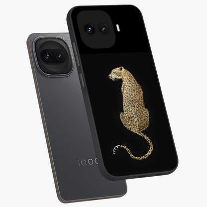 Regal Leopard Glass Case displayed in angled mockup highlighting powerful animal illustration with stylish wild aesthetic.