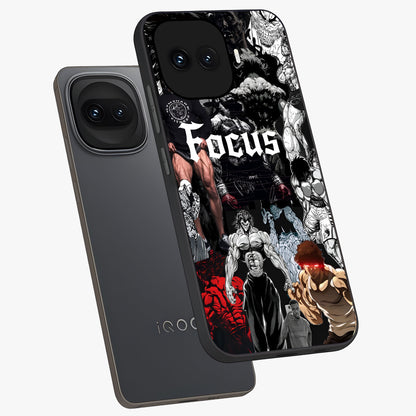 Relentless Power Focus Glass Case displayed in angled mockup highlighting bold statement design with modern aesthetic style.