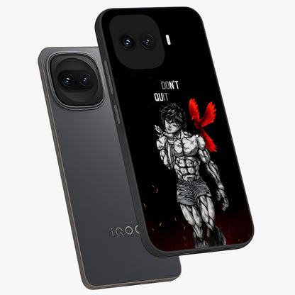 Rise Beyond Limits Glass Case displayed in angled mockup highlighting inspiring message design with modern aesthetic style.