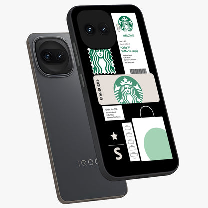 Starbucks Mocha Glass Case displayed in angled mockup highlighting stylish mocha themed design with cozy café aesthetic.