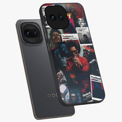 The Weeknd Glass Case displayed in angled mockup highlighting stylish pop culture inspired design with modern aesthetic.