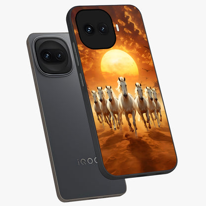 Wild Sunset Majesty Glass Case displayed in angled mockup highlighting vibrant sunset sky design with scenic aesthetic.