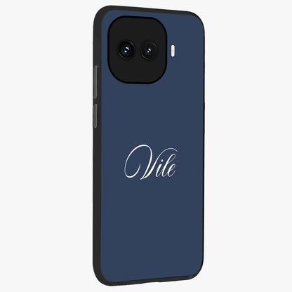Blue Vintage Floral Pattern Glass Case displayed in angled mockup highlighting classic blue floral pattern and retro aesthetic design.