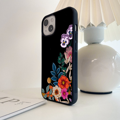 Colorful Floral Wallpaper🦄🎀🌷🌻 Glass Case