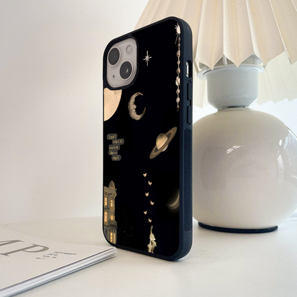 Moonlit Butterfly Whispers Glass Case