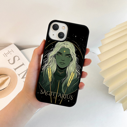 Zodiac Sagittarius Glass Case