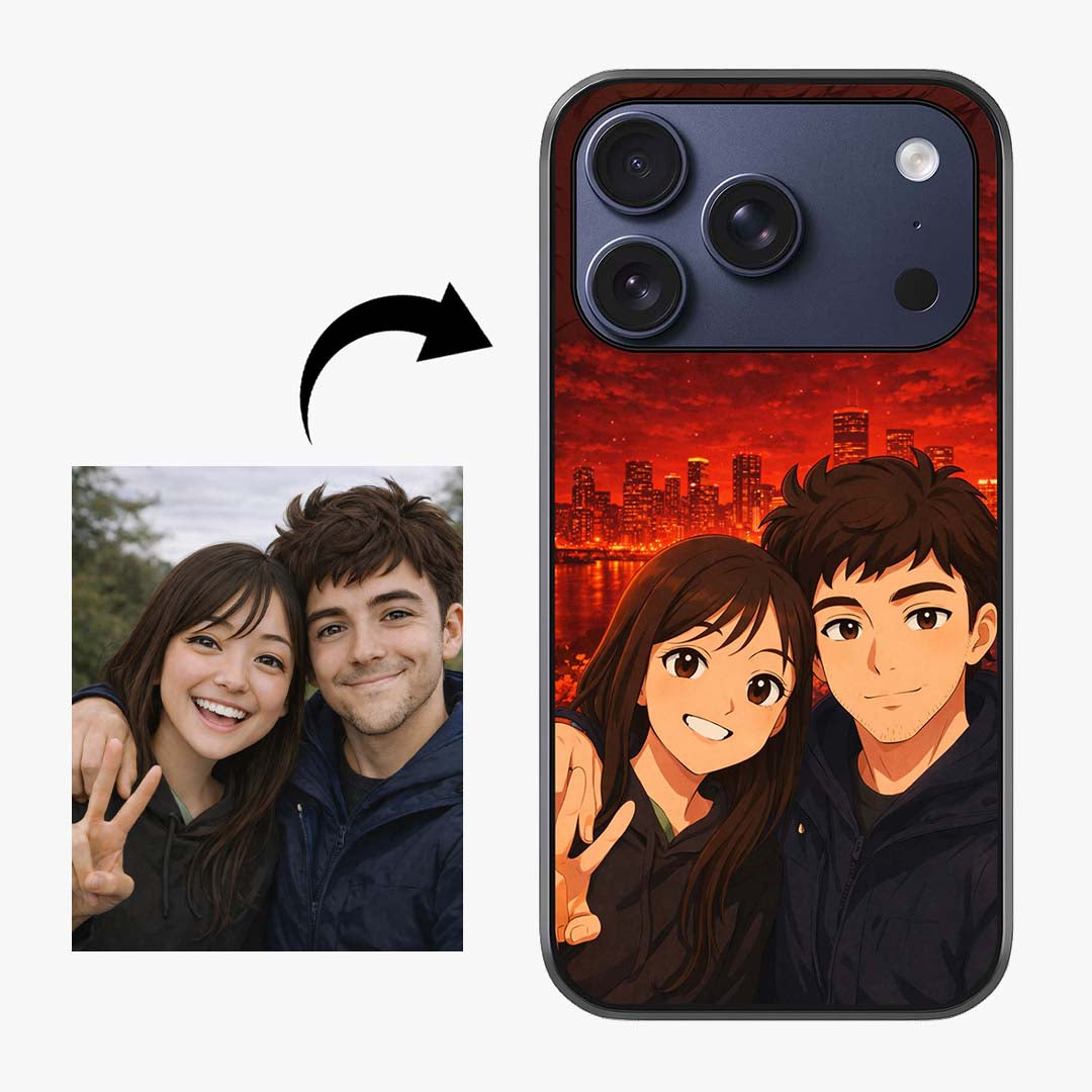 Custom Personalised Art Photo Glass Case