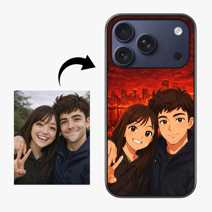 Custom Personalised Art Photo Glass Case