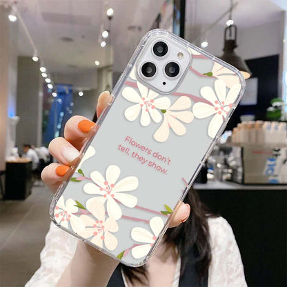 Blossom Whisper Flower Clear Silicon Cover