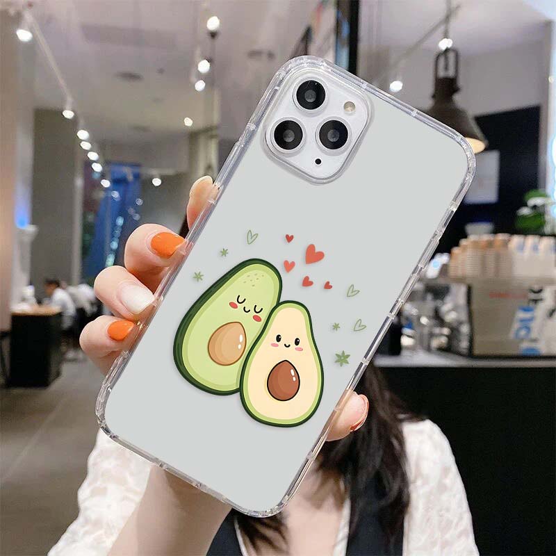Avocado Love Bites Clear Silicon Cover