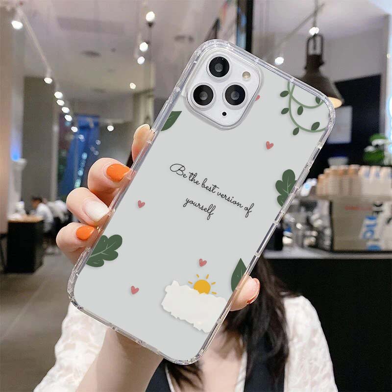 Self Love Clouds Clear Silicon Cover
