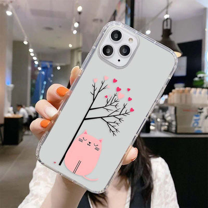 Heart Tree Kitty Clear Silicon Cover