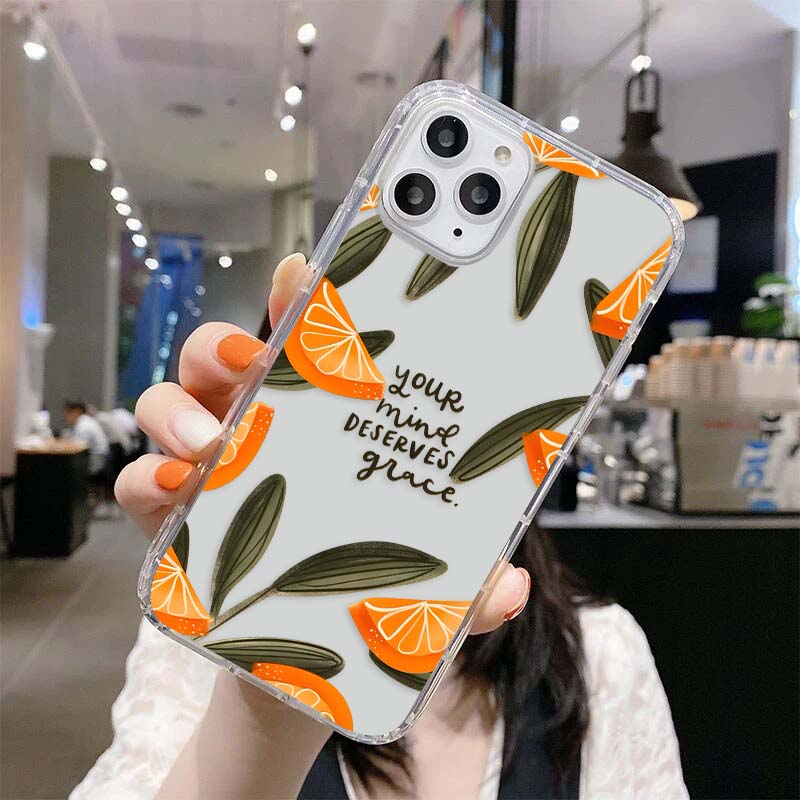Citrus Grace Vibes Clear Silicon Cover