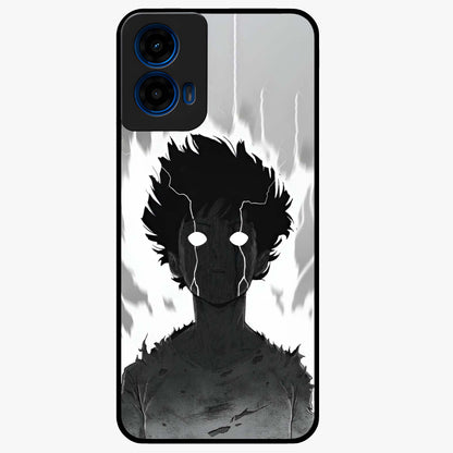 Awakened Inner Rage Glass Case showing flat back view with intense artistic artwork and glossy glass finish.
