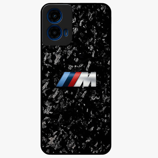 Carbon Speed Mark Glass Case showing flat back view with sporty carbon pattern artwork and glossy glass finish.