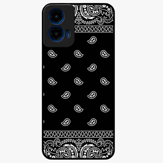 Retro Rebel Threads Glass Case showing flat back view with vintage street style artwork and glossy glass finish.