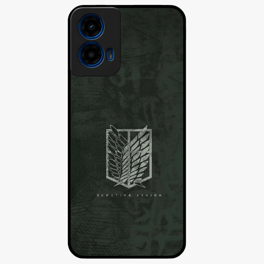 Wings Of Freedom Glass Case showing flat back view with symbolic wings artwork and glossy glass finish.