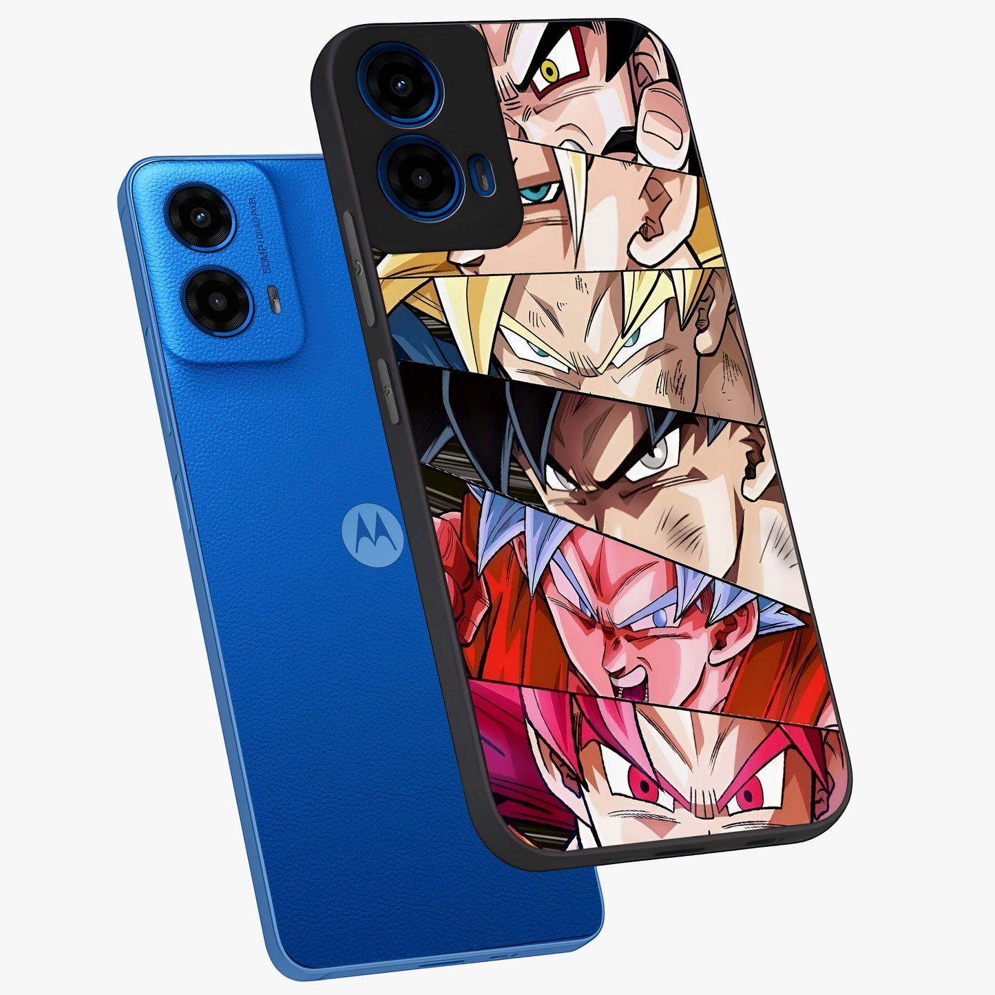 Anime Character Glass Case displayed in angled mockup highlighting colorful anime character illustration.