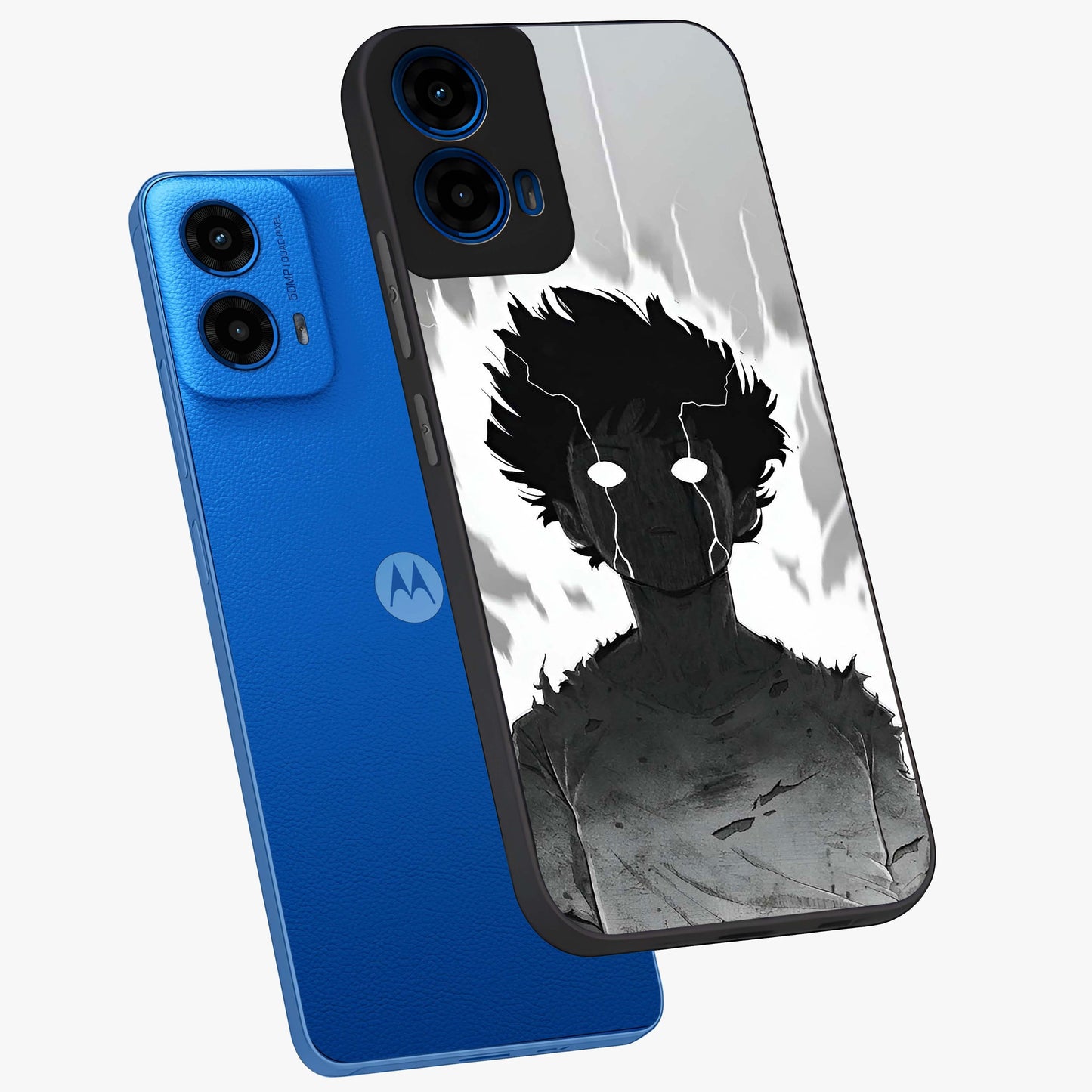 Awakened Inner Rage Glass Case displayed in angled mockup highlighting powerful graphic design and bold artistic theme.