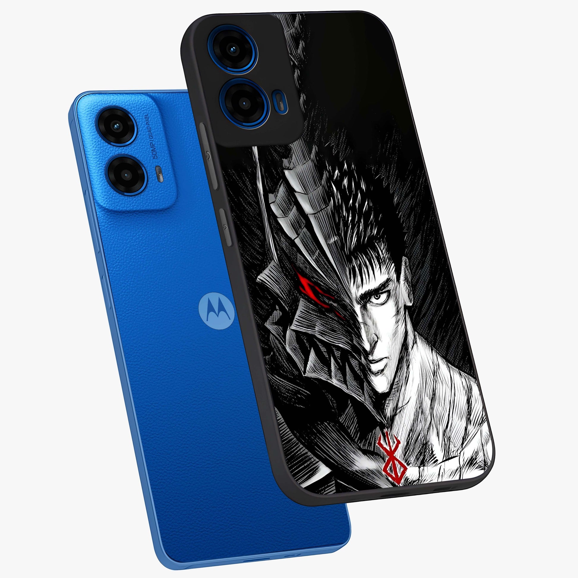Berserker Blood Oath Glass Case displayed in angled mockup highlighting dark fantasy graphic design and powerful theme.