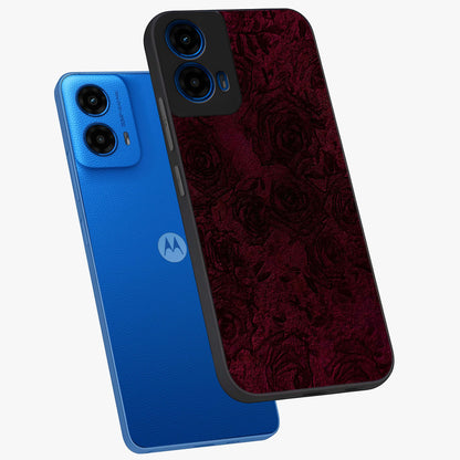 Crimson Fade Flow Glass Case displayed in angled mockup highlighting smooth gradient design with modern aesthetic style.