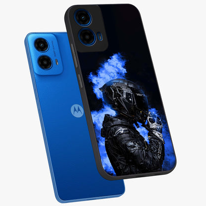 Cyber Sentinel Protocol Glass Case displayed in angled mockup highlighting digital cyber design with sci-fi aesthetic style.