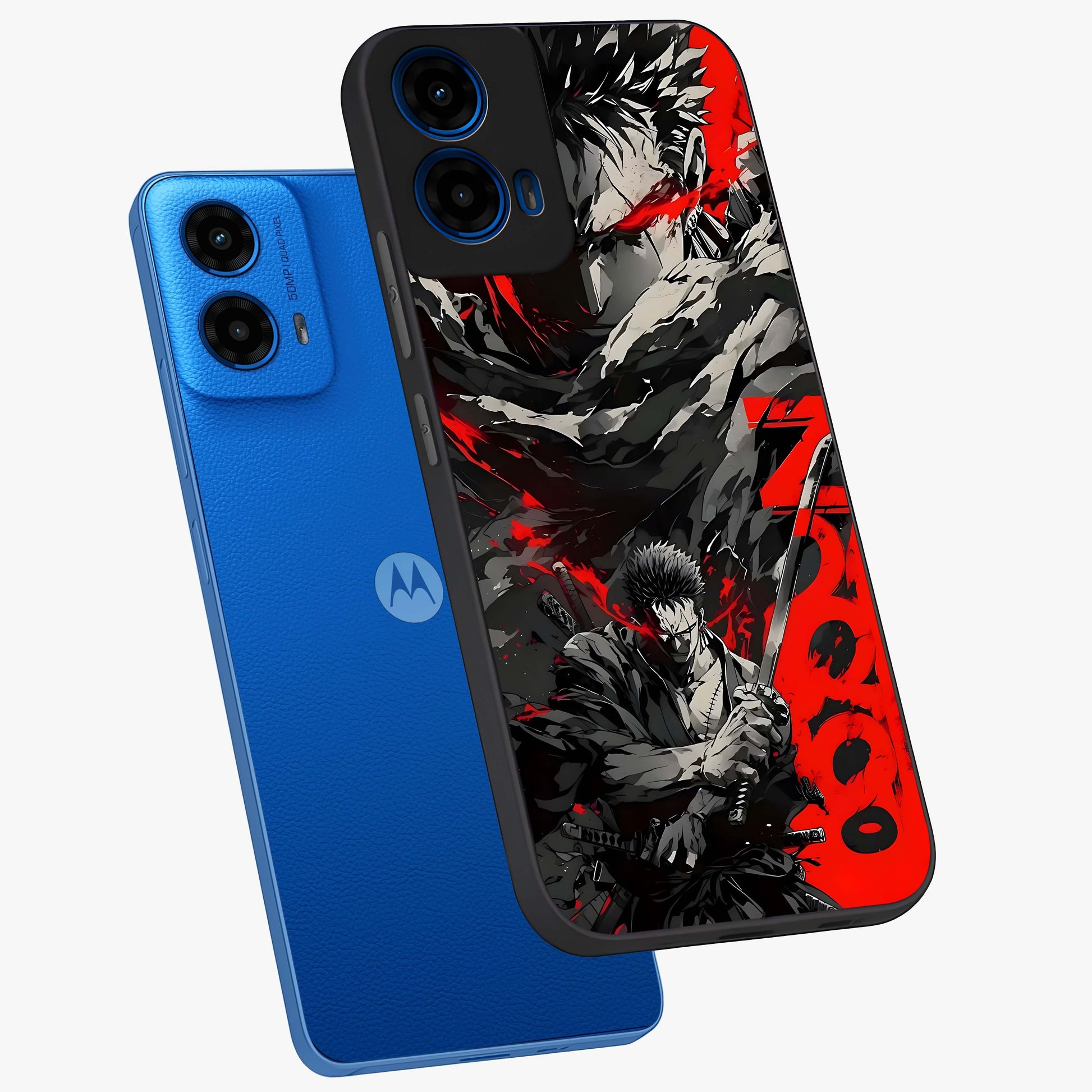 Demon Sword Resolve Glass Case displayed in angled mockup highlighting powerful demon sword illustration with dark fantasy aesthetic.