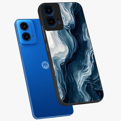 Ethereal Paper Marble Glass Case displayed in angled mockup highlighting elegant marble pattern with modern aesthetic style.