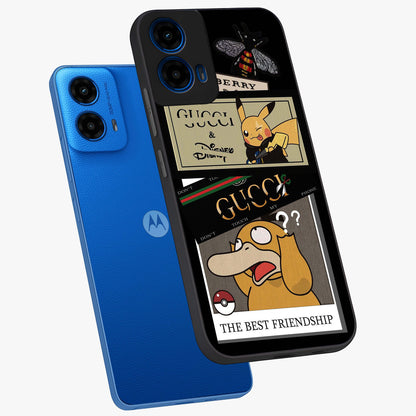 Gucci Play Mashup Glass Case displayed in angled mockup highlighting stylish fashion mashup design with bold aesthetic.