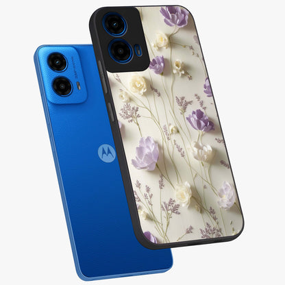 Lilac Breeze Harmony Glass Case displayed in angled mockup highlighting calm lilac breeze design with soothing aesthetic style.