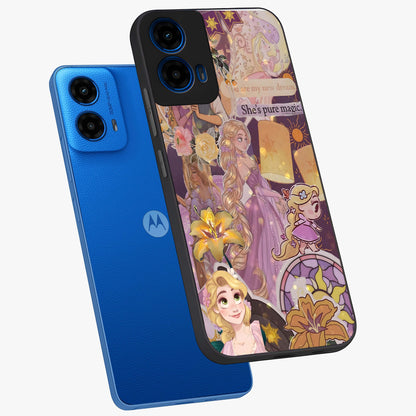 Magical Tangled Dream Glass Case displayed in angled mockup highlighting whimsical fantasy design with magical aesthetic.