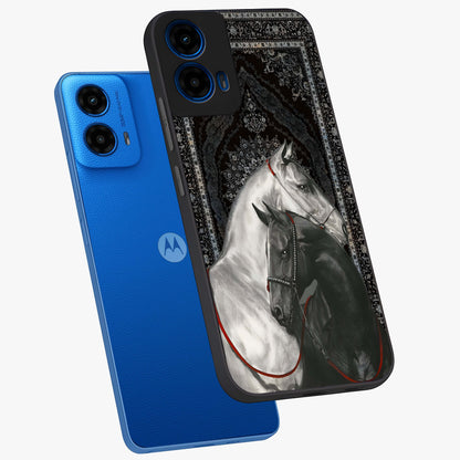 Majestic Ride Legacy Glass Case displayed in angled mockup highlighting sleek vehicle design with bold racing aesthetic.