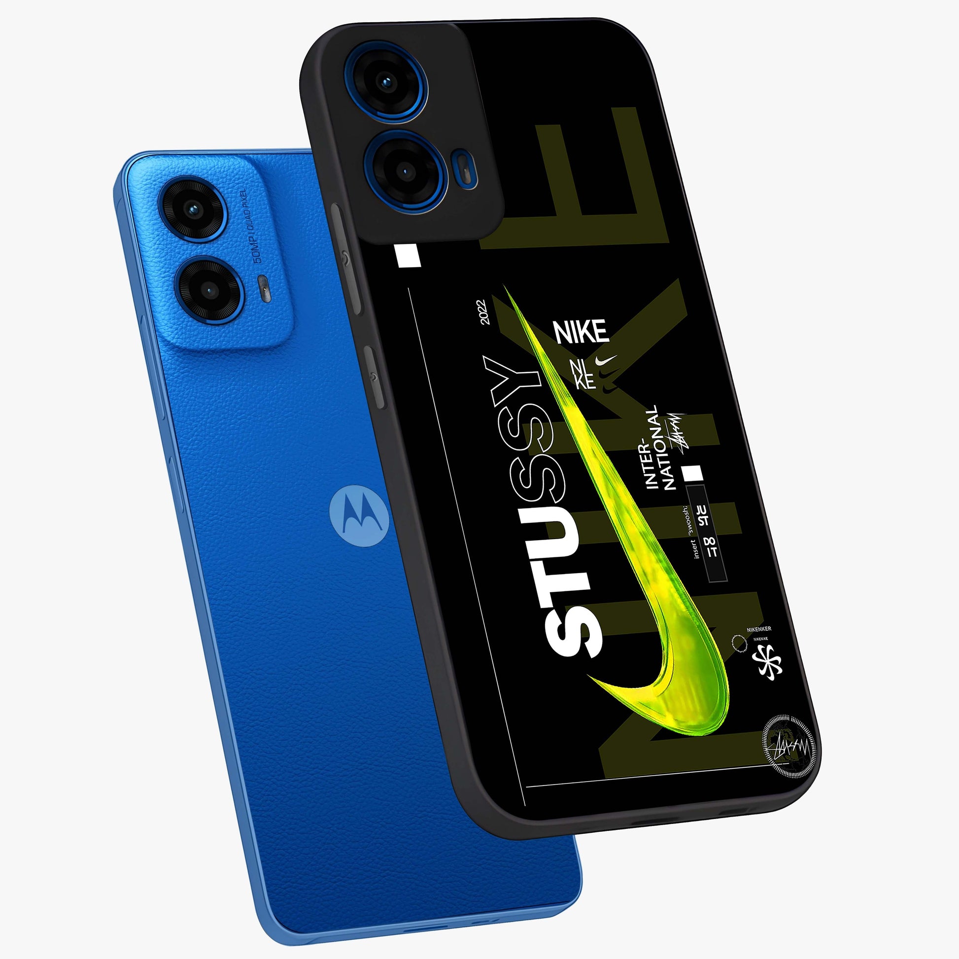 Neon Street Edition Glass Case displayed in angled mockup highlighting vibrant urban design with bold street aesthetic.