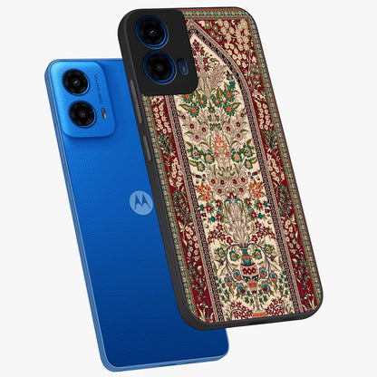 Persian Inspired Glass Case displayed in angled mockup highlighting intricate traditional design with elegant cultural aesthetic.