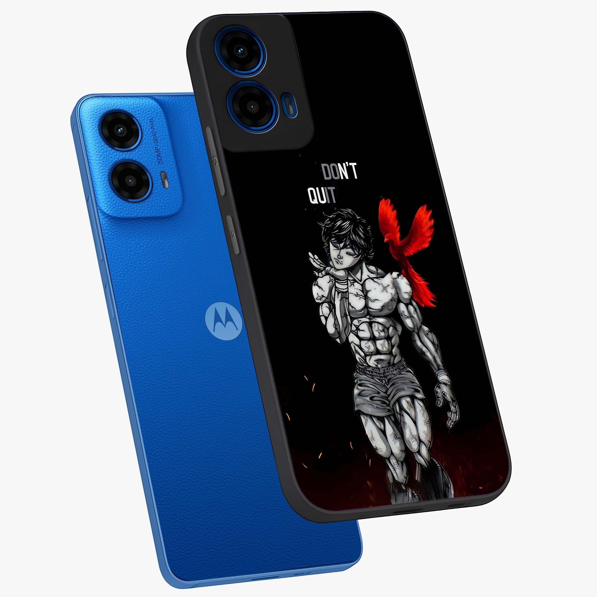 Rise Beyond Limits Glass Case displayed in angled mockup highlighting inspiring message design with modern aesthetic style.
