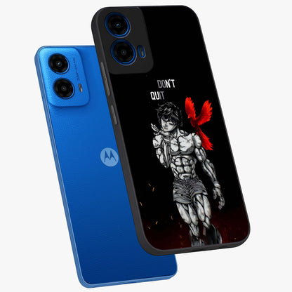 Rise Beyond Limits Glass Case displayed in angled mockup highlighting inspiring message design with modern aesthetic style.