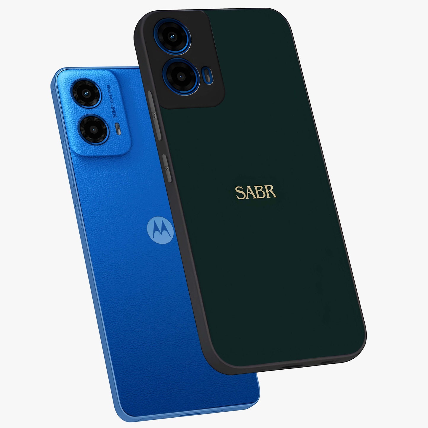 Sabr Minimal Patience Glass Case displayed in angled mockup highlighting simple inspirational design with clean aesthetic style.