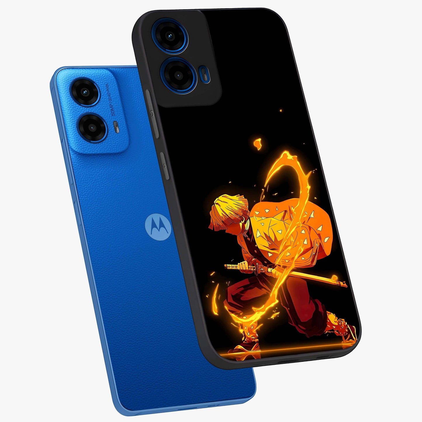 Thunder Flame Execution Glass Case displayed in angled mockup highlighting dramatic fire themed design with intense fantasy aesthetic.